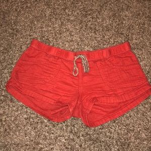Red Roxy shorts
